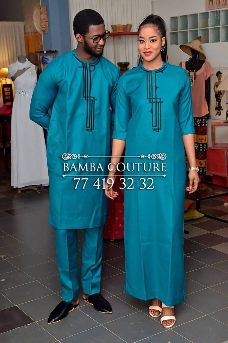 Ensemble tunique et pantalon traditionnel jaune et noir