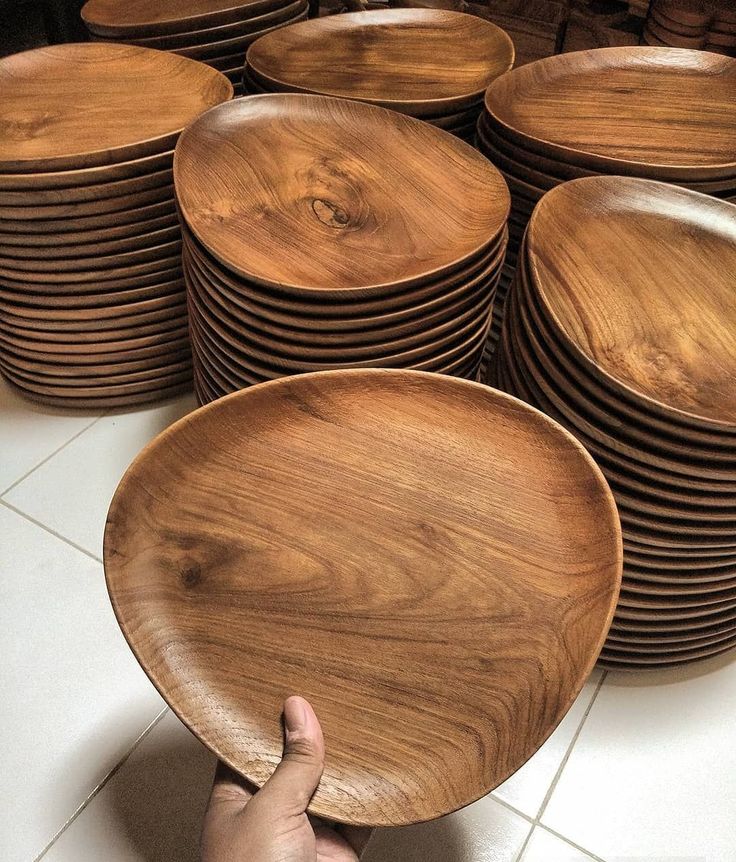 Plateau de service en bois à 5 compartiments