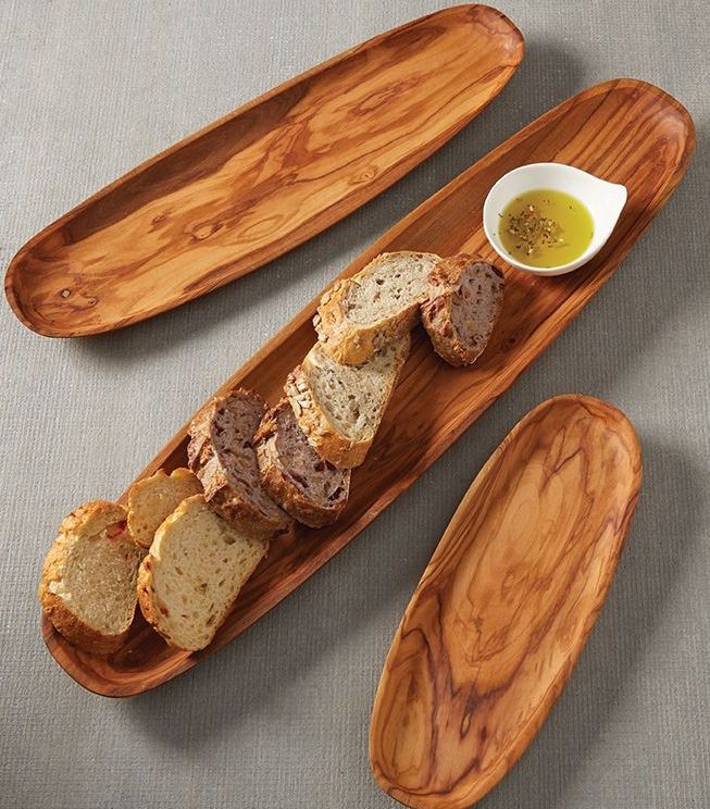 Plateau de service en bois à 5 compartiments