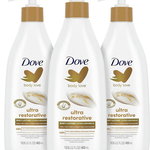Lot de 3 lotions corporelles Dove Ultra Restorative 400ml