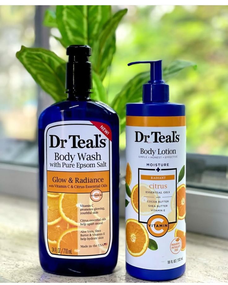 Dr Teal's Body Wash et Lotion Corps Vitamine C & Agrumes