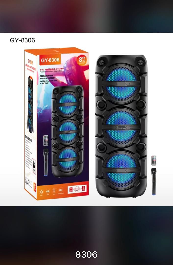 Subwoofers avec éclairage LED RGB Avec des micros