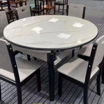 Table à manger rotatif avec 6 chaises