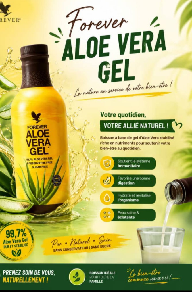 Forever Aloe Vera Gel - Boisson Pure et Stabilisée