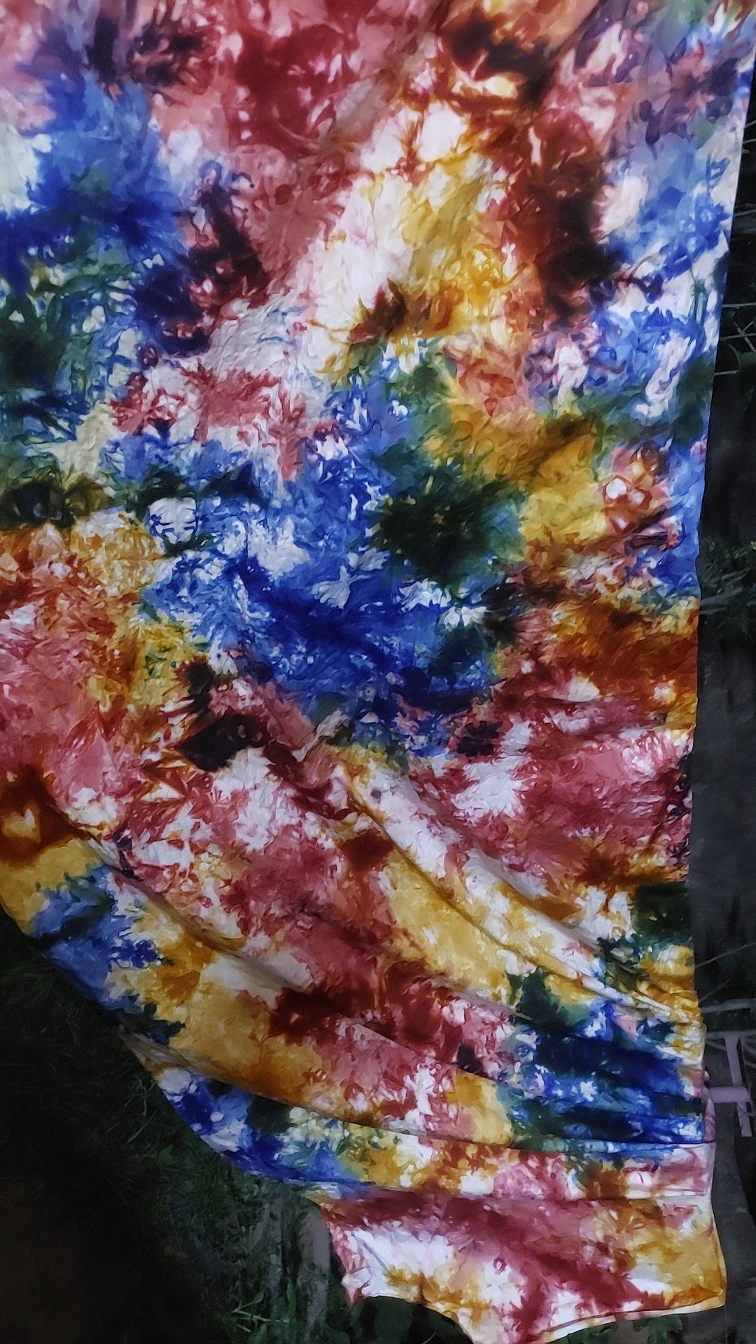 Pagne traditionnel tie and dye multicolore