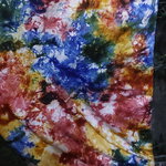 Pagne traditionnel tie and dye multicolore