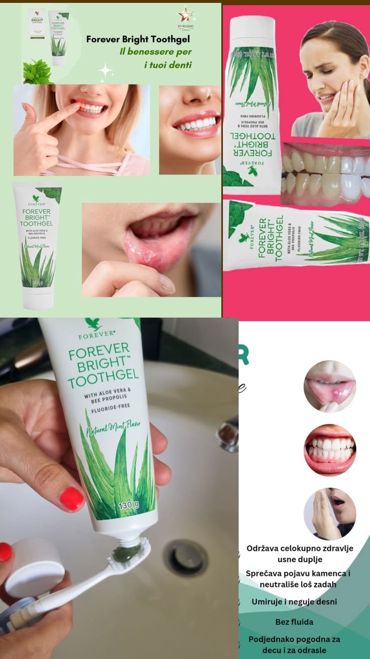 Dentifrice Forever Bright Toothgel à l'Aloe Vera et Propolis