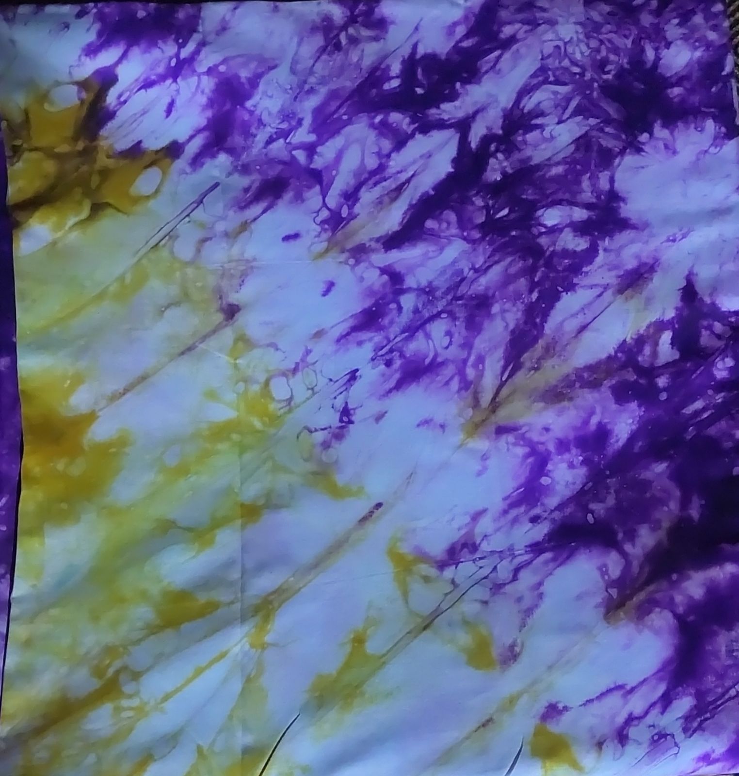 Pagne traditionnel kokodonda tie-dye orange et bleu