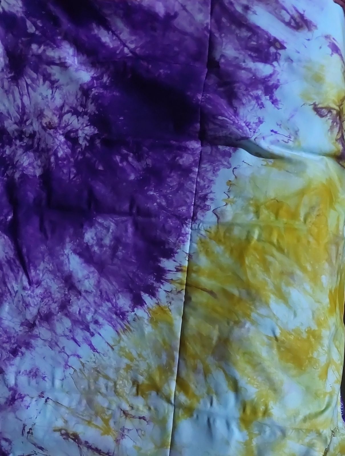Pagne traditionnel kokodonda tie-dye orange et bleu