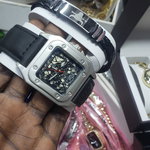 Montre et bracelet en cuir pour homme