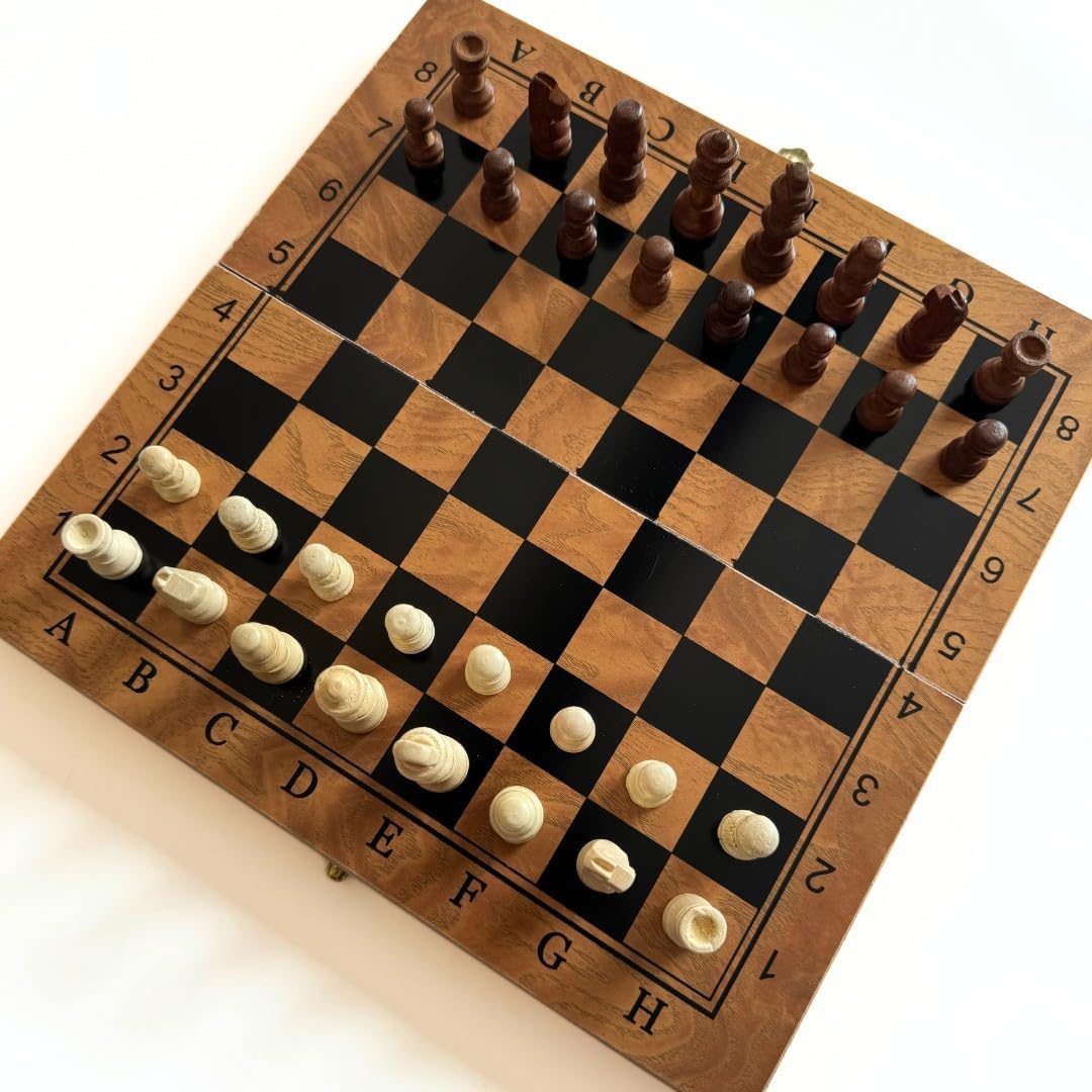 Jeu 3 en 1 Échecs, Dames et Backgammon