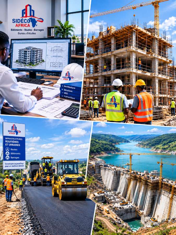 Services d'expertise d'ingénieur Génie Civil et Construction SIDÉCO AFRICA