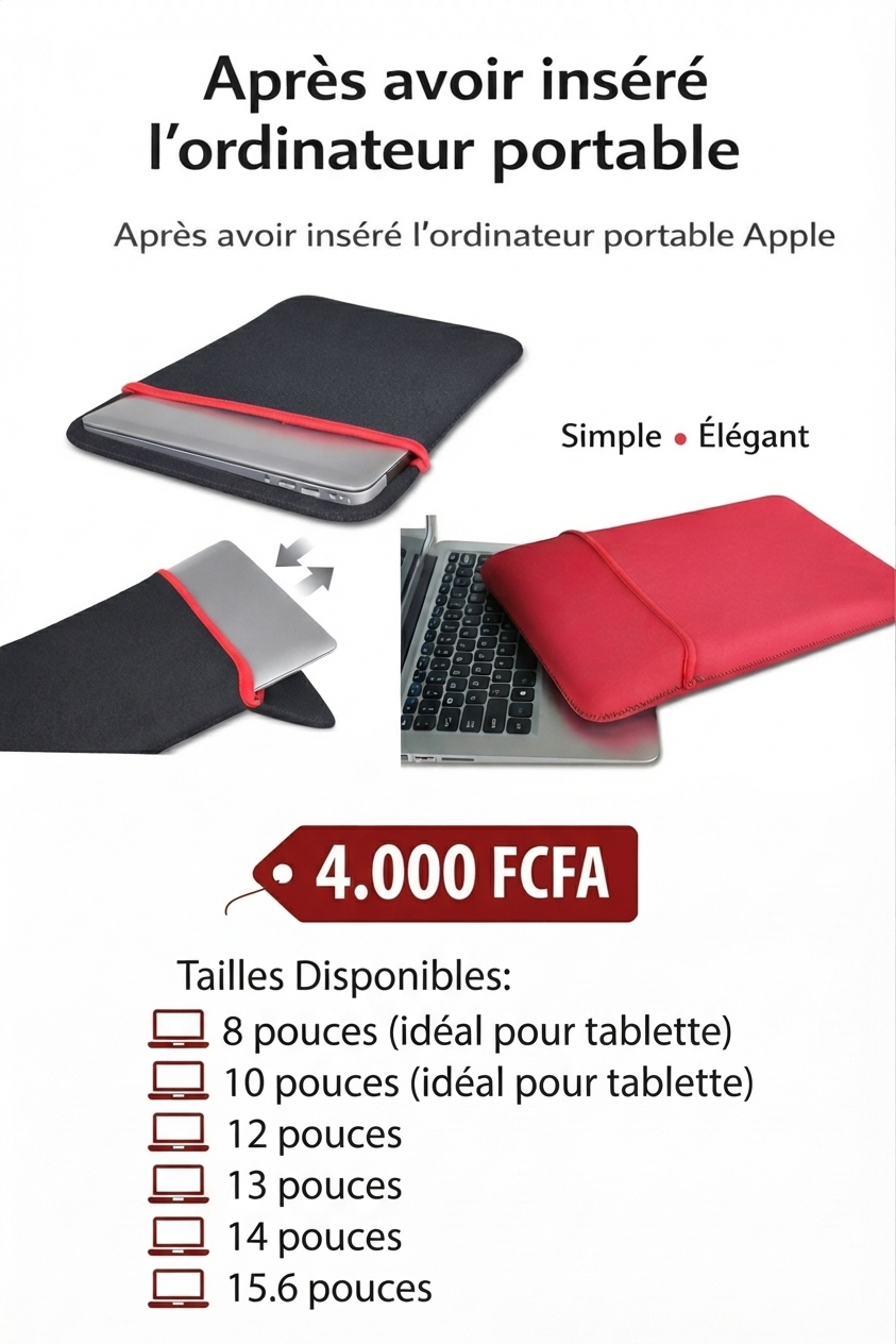 Housse de protection pour ordinateur portable et tablette