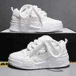 Baskets montantes blanches style chunky