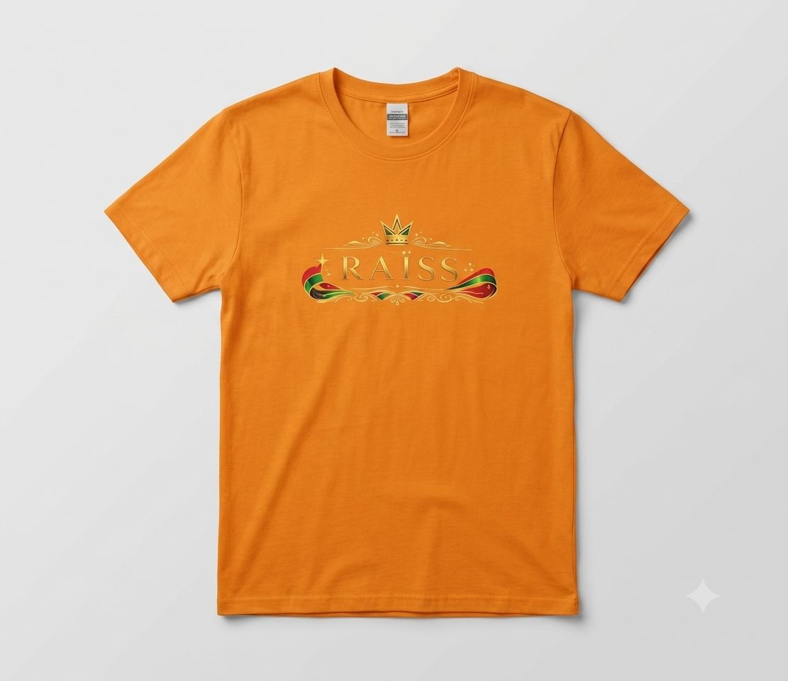 T-shirt de tout les couleurs avec impression Raïss Design